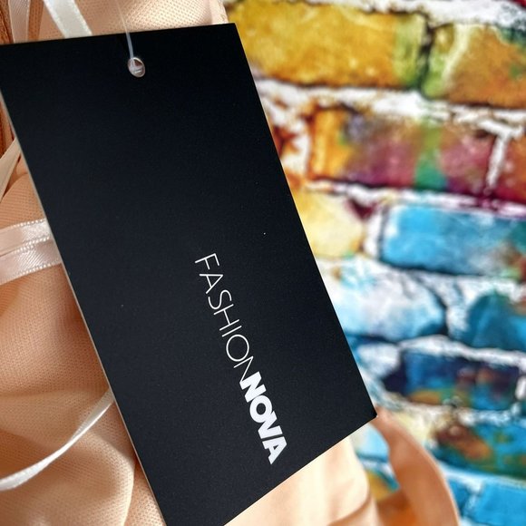 NWT Fashion Nova Look Worthy Maxi Dress Size Small Blush - Picture 15 of 16